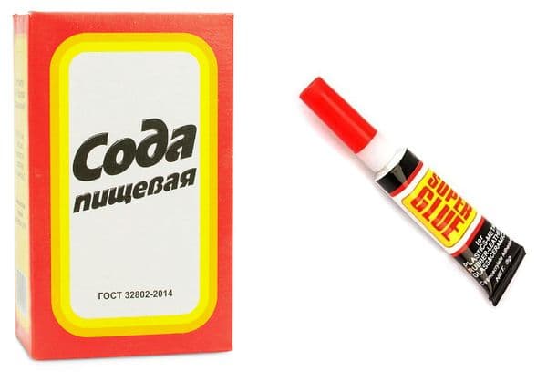 Пачка соды и суперклей